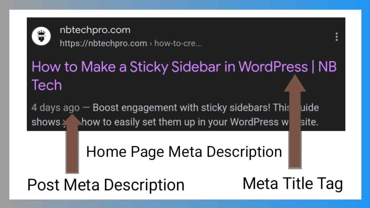 How to add meta tags description on WordPress websites