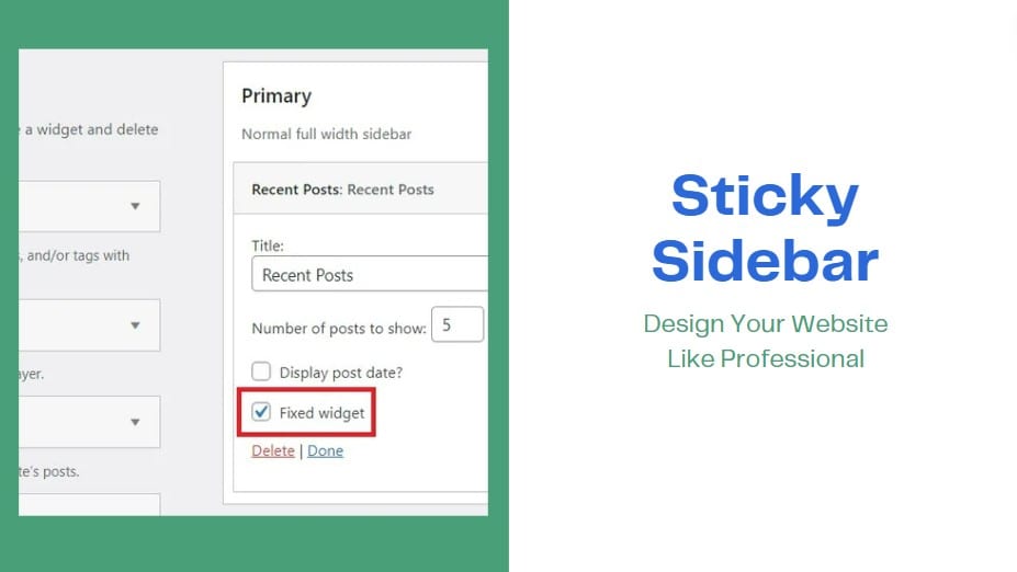 Sticky Sidebar On Wordpress